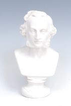 Classical Music - a plaster portrait bust, of composer Jakob Ludwig Felix Mendelssohn Bartholdy (