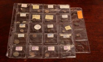 A collection of UK single Maundy coins – fourpences: 1679 AF, 1686 AVF, 1831 VF, 1858 VF, 1882