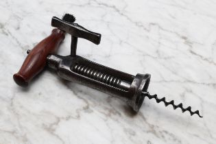 Helixophilia - a 19th century Lund's Patent London Rack mechanical corkscrew, by Lund, Maker,