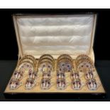 A set of twelve Royal Crown Derby 1128 Imari pattern coffee cans and saucers, first quality,