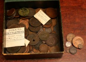 Coins - English and overseas, 18th century and later including George III cartwheel twopence,