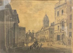 John Samuel Templeton (fl.1819 - 1857) Bedford Tower & Gate of the Upper Court, Dublin Castle