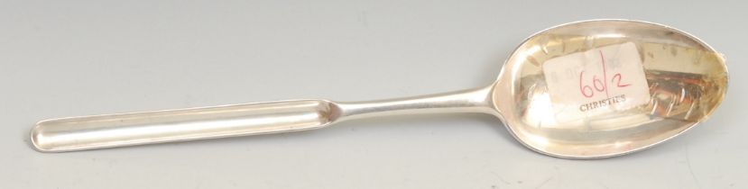 A George II silver marrow spoon, scoop terminal, 22.5cm long, Samuel Roby, London 1746 Provenance: