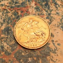 Coins - Victorian Sovereign, 1896