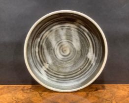 Studio Pottery - a stoneware bowl, by Robin Hopper, impressed mark, 30cm diameter