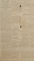 Admiral Nelson Maritime Interest - The Times, October 3, 1798, Victory at Rosetta, oak framed,