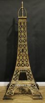 A substantial 1:134.146 scale cast aluminium model, The Eiffel Tower, a contemporary rendition of