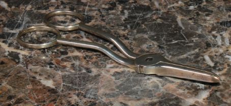 A pair of George IV silver grape shears, William Eley & William Fearn, London 1823, 66.5g gross