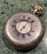 A Victorian silver half-hunter pocket watch, by Charles Frodsham, 84 Strand, London, the 3.5cm