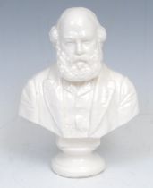 Political History - an earthenware portrait bust, of Prime Minister Robert Gascoyne-Cecil, 3rd