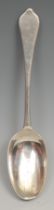 A Queen Anne silver Dog Nose pattern spoon, rat tail bowl, 19.5cm long, London 1706