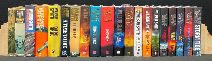 Books - Wilbur Smith hardbacks, the Courtney Books series, incomplete comprising a signed copy