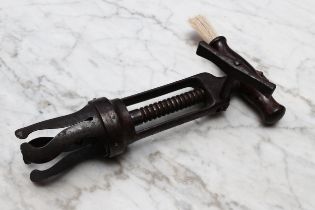 Helixophilia - a 19th century Lund's Patent London Rack mechanical corkscrew, by Lund, Maker,