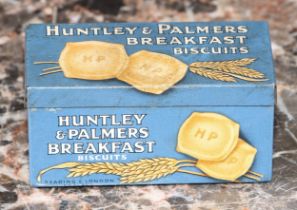 Advertising - an early 20th century shop counter display miniature biscuit tin, Huntley & Palmers