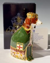 A Royal Crown Derby paperweight, English Spaniel, Sinclairs special commission to celebrate the