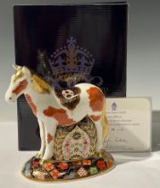 A Royal Crown Derby paperweight, Falabella, exclusive to Sinclairs, limited edition 30/1,000, gold