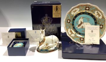 A Royal Crown Derby paperweight, Unicorn, specially designed to celebrate the New Millennium by