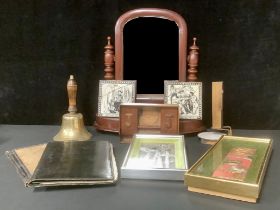 Boxes & Objects - a Designoscope; a Victorian mahogany dressing mirror, c.1880; a folk art inkstand;