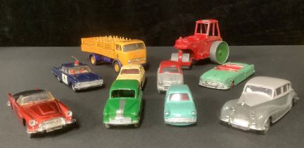 Toys & Juvenalia - a collection of unboxed die-cast models, mostly Dinky Toys including 132 Packard;