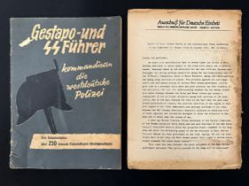 Booklet "Gestapo und SS Fuhrer - Kommandieren die Westdeutsche Polizei" published by "Ausschuss