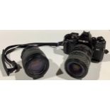 Cameras - a Minolta X-700 35mm camera, with Japanese Sigma UC zoom lens, 28 - 70mm, 2XMX Teleplus