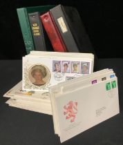 Stamps - box of FDC GB - 2017 Gibraltar, Bermuda, etc, many hundreds