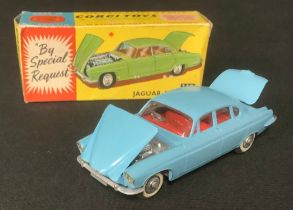 Toys & Juvenalia - Corgi Toys 238 Jaguar Mark X, pale blue body, red interior, boxed