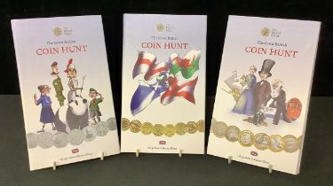 Coins - GB, Elizabeth II - The Great British Coin Hunt, UK 50p Coin Collector Album, containing