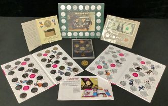 Coins - GB, Elizabeth II - London 2012 50p Sposrt Collection Album, containing twenty-nine 50p coins