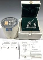 Swarovski - a Wonders of The Sea model group, 1991, seals, certificate, boxed; a Fabulous