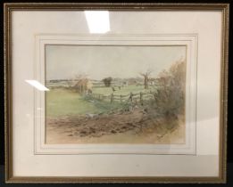 F G C Bushmead Beagles monogrammed, watercolour