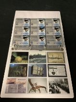 An album of Titanic collectors cards