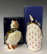 A Royal Crown Derby paperweight, Penguin, one of the original six paperweights introduced at the