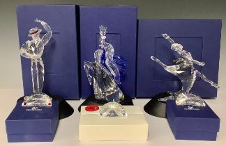 A Swarovski Magic of Dance trilogy group, comprising Isadora 2002, signed by the designer,