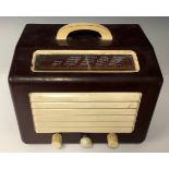 Boxes & Objects - a mid-century Marconi Co. ‘Marconiphone’ radio, T11DA, Bakelite