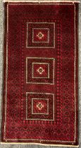 Middle East and the Orient - a Pakistan design Balouch type wool rug or carpet, 204cm x 109cm