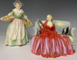 A Royal Doulton figure, Daffy Down Dilly, HN1712; another, Sweet and Twenty, HN1298, 14.5cm (2)