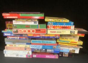 Toys & Juvenalia - a large collection of board games and jigsaw puzzles including Spirograph, Sorry,