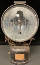 Railway Interest - a large paraffin lamp, Tilley Foodlight Projector, Hendon England, 65cm