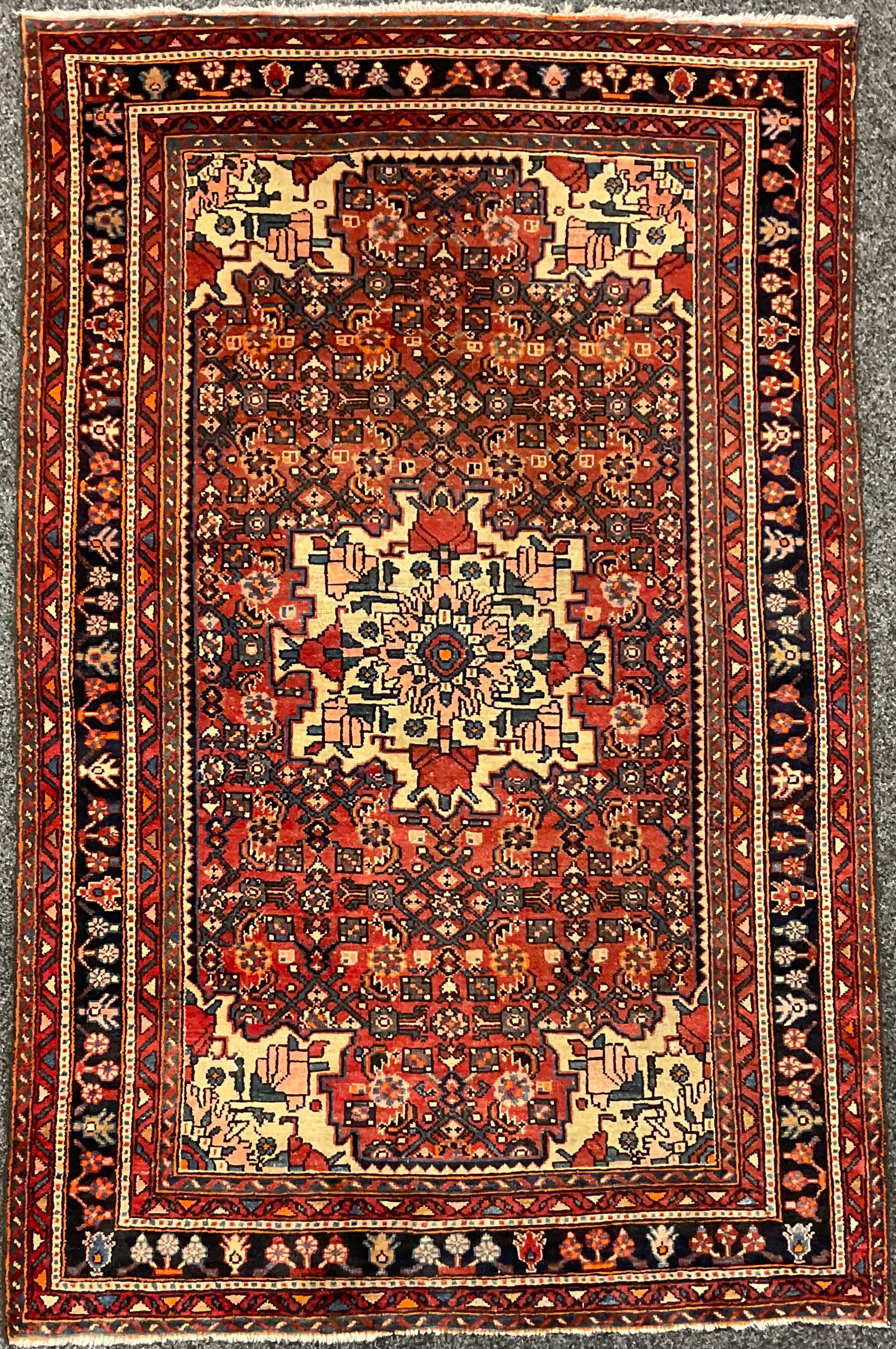 Middle East and the Orient - a Persian design Karadja type wool rug or carpet, 210cm x 133cm