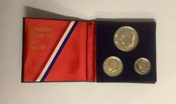 Coins - American Independence - a United States Bicentennial silver proof set, 1776 - 1976, with