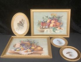 Pictures and Prints - A. F. Haddock, a pair, Still Life of Fruit, signed, dated 1921, watercolour,