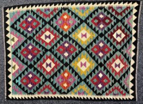 Rugs and Carpets - a hand knotted Maimana kilim carpet, 150cm x 110cm