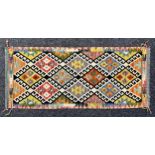 Rugs and Carpets - a Chobi kilim carpet runner, 154cm x 66cm