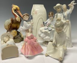 A Coalport figure for Compton & Woodhouse, Visiting Day, limited edition 4,561/9,500; another, The