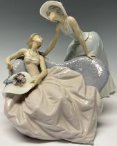 A Lladro figure group, Debutantes, number 5486, 21.5cm, printed and impressed marks
