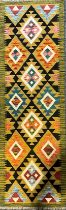 Oriental Carpets - a hand knotted woollen Maimana Kilim runner, 199cm x 62cm