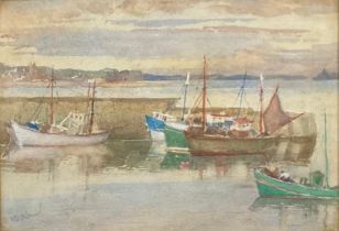 Sydney Frances Josephine Bland (mid-20th century) Evening in Newlyn signed, watercolour, 21.5cm x