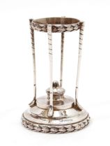 Sport, Golfing Interest - an early 20th century silver golf ball stand or trophy presentation piece,