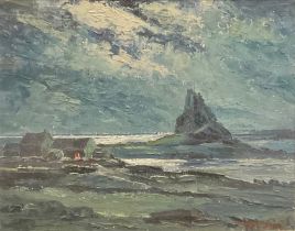 **Taylor St Michael's Mount, Cornwall indistinctly signed, oil on board, 38.5cm x 49cm